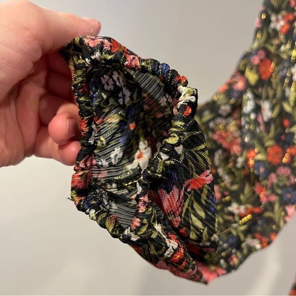 Old Navy Floral Print long sleeve Dress size Medium - Picture 4 of 14